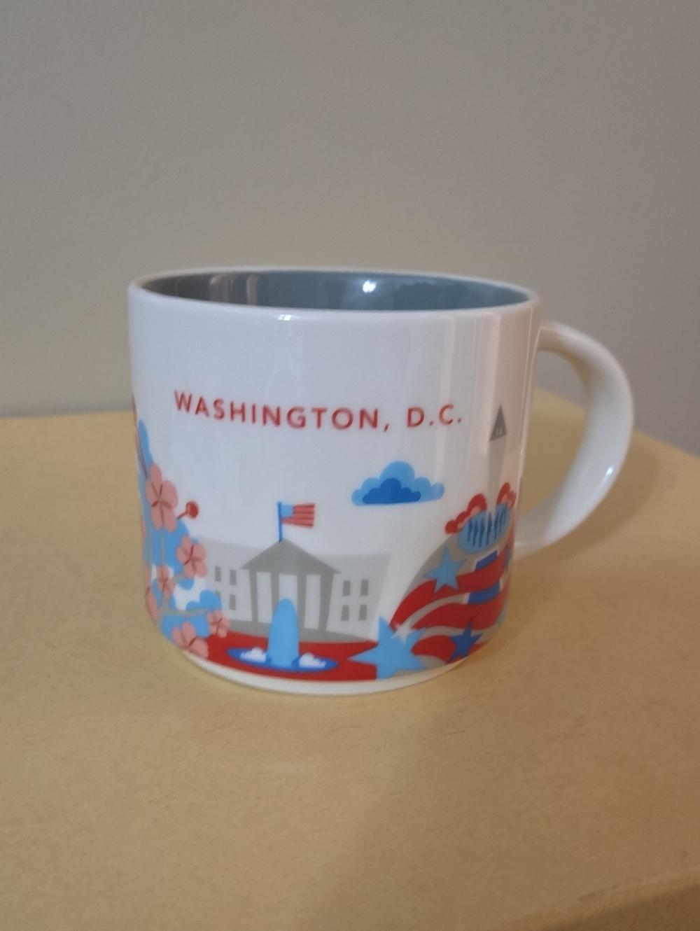 Starbucks Washington D.C. You Are Here Coffee Mug  - Red, Blue, White 2015